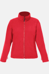 Fleece Jacke Leria, tailliert geschnitten, Farbe: rot, Größe: L