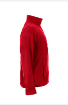 Fleece Jacke Robert, gerade geschnitten, Farbe: rot, Größe: M