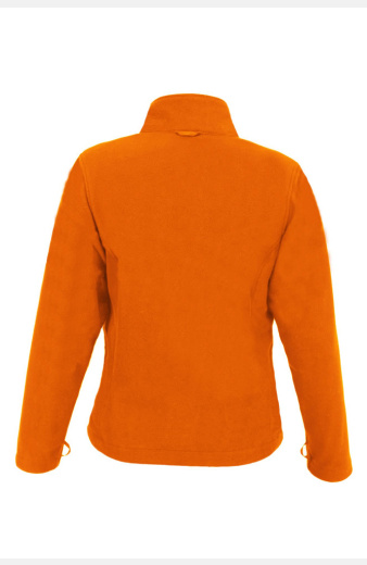 Fleece Jacke Roberta, tailliert geschnitten, Farbe: orange, Größe: S