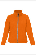 Fleece Jacke Roberta, tailliert geschnitten, Farbe: orange, Größe: S