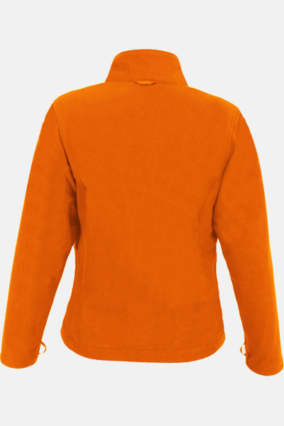 Fleece Jacke Leria, tailliert geschnitten, Farbe: orange, Größe: M