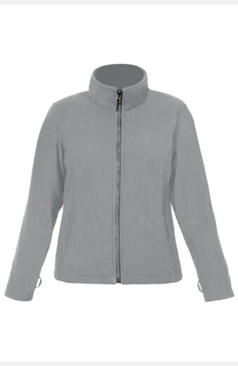 Fleece Jacke Roberta, tailliert geschnitten, Farbe: grau, Größe: M