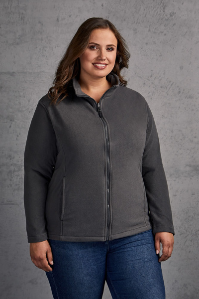 Fleece Jacke Leria, tailliert geschnitten, Farbe: grau,...