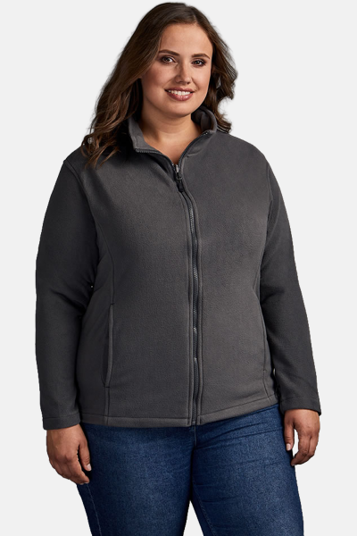 Fleece Jacke Leria, tailliert geschnitten, Farbe: grau,...