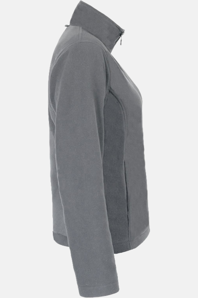 Fleece Jacke Leria, tailliert geschnitten, Farbe: grau, Größe: XXL