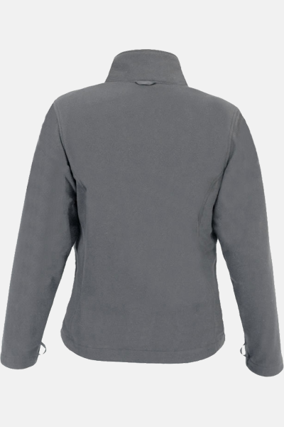 Fleece Jacke Leria, tailliert geschnitten, Farbe: grau, Größe: 3XL