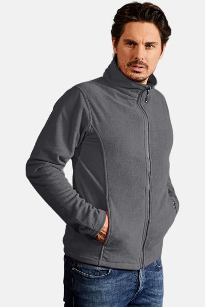 Fleece Jacke Lerio, gerade geschnitten, Farbe: grau,...