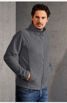 Fleece Jacke Robert, gerade geschnitten, Farbe: grau, Größe: XL