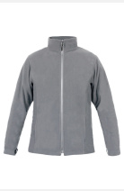 Fleece Jacke Robert, gerade geschnitten, Farbe: grau, Größe: XL