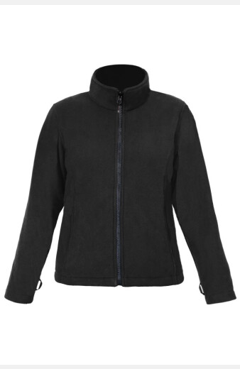 Fleece Jacke Roberta, tailliert geschnitten, Farbe: schwarz, Größe: S