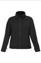 Fleece Jacke Roberta, tailliert geschnitten, Farbe: schwarz, Größe: S