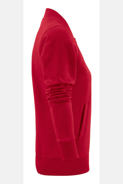 Sweatshirtjacke Macy, tailliert geschnitten, Farbe: rot,...