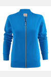 Sweatshirtjacke Macy, tailliert geschnitten, Farbe: blau, Größe: XS