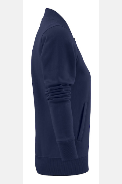 Sweatshirtjacke Macy, tailliert geschnitten, Farbe: navy,...