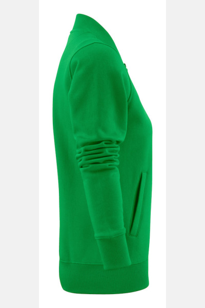 Sweatshirtjacke Macy, tailliert geschnitten, Farbe: grün, Größe: XS