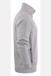 Sweatshirtjacke Mac, gerade geschnitten, Farbe: grau-meliert, Größe: XXL