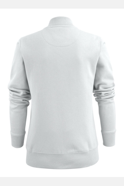 Sweatshirtjacke Macy, tailliert geschnitten, Farbe: weiß, Größe: L