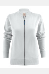 Sweatshirtjacke Macy, tailliert geschnitten, Farbe: weiß, Größe: L