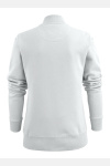 Sweatshirtjacke Macy, tailliert geschnitten, Farbe: weiß, Größe: L