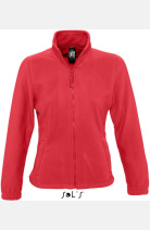 Fleecejacke Samantha, tailliert geschnitten, Farbe: rot, Größe: M