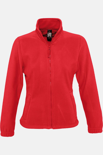 Fleecejacke Sorina, tailliert geschnitten, Farbe: rot,...