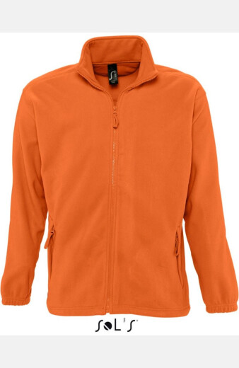 Fleecejacke Soreno, gerade geschnitten, Farbe: orange,...