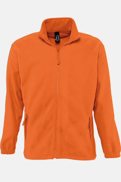 Fleecejacke Soreno, gerade geschnitten, Farbe: orange,...