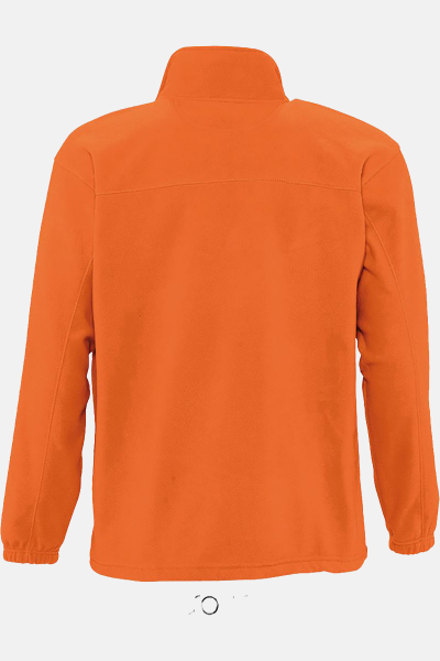 Fleecejacke Soreno, gerade geschnitten, Farbe: orange, Größe: M