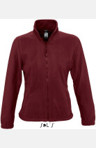 Fleecejacke Samantha, tailliert geschnitten, Farbe: bordeaux, Größe: S