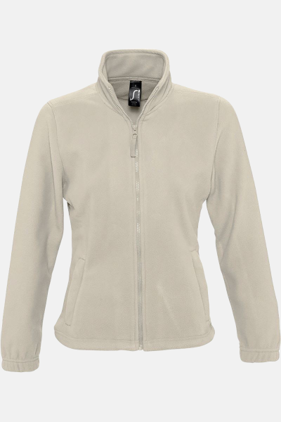 Fleecejacke Sorina, tailliert geschnitten, Farbe: beige, Größe: S