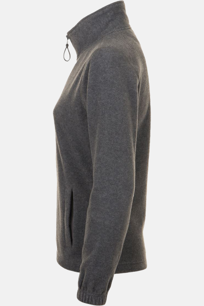 Fleecejacke Sorina, tailliert geschnitten, Farbe: grau-meliert, Größe: S