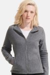 Fleecejacke Sorina, tailliert geschnitten, Farbe: grau-meliert, Größe: S