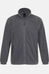 Fleecejacke Soreno, gerade geschnitten, Farbe: grau-meliert, Größe: S