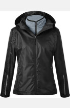 3-in-1 Jacke Finnja - Außenjacke + Fleecejacke, tailliert geschnitten, Farbe: schwarz, Größe: XS