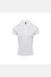Funktionspolo Fenna, tailliert geschnitten, Farbe: weiß, Größe: XL