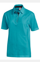 Unisex-Polo Xanthe, Farbe: weiß/silbergrau, Größe: XS