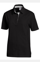 Unisex-Polo Domi, Farbe: schwarz/silbergrau, Größe: XS