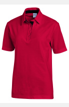 Unisex-Polo Domi, Farbe: rot/schwarz, Größe: XS