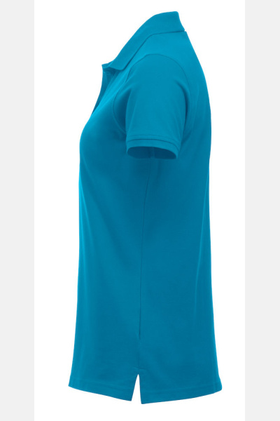 Poloshirt Zeva, tailliert geschnitten, Farbe: türkis, Größe: S