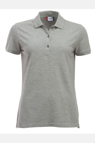 Poloshirt Zeva, tailliert geschnitten, Farbe: grau-meliert, Größe: XXL