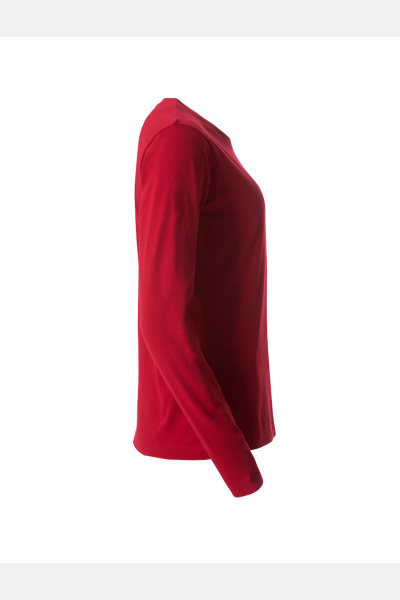 Langarm T-Shirt Jorina, tailliert geschnitten, Farbe: rot, Größe: S