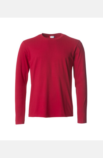 Langarm T-Shirt Nicolas, gerade geschnitten, Farbe: rot,...