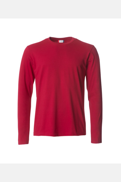 Langarm T-Shirt Joren, gerade geschnitten, Farbe: rot,...