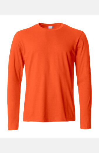 Langarm T-Shirt Nicolas, gerade geschnitten, Farbe: orange, Größe: L