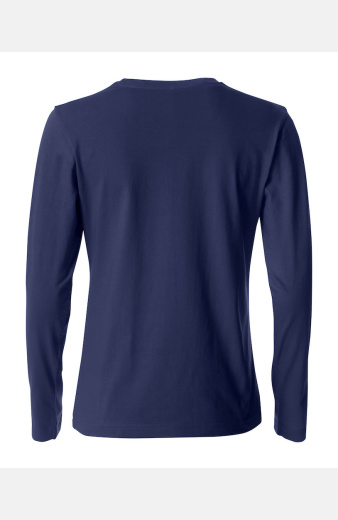 Langarm T-Shirt Jorina, tailliert geschnitten, Farbe: navy, Größe: XS