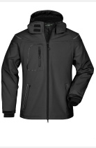 Winter Softshell Jacke Tario, gerade geschnitten, Farbe: schwarz, Größe: 3XL