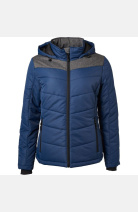 Wattierte Winterjacke Arven, gerade geschnitten, Farbe: navy, Größe: M