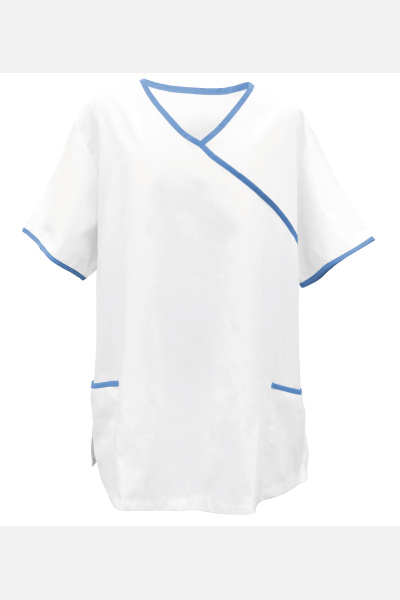 Unisex Schlupfkasack Auremis, Farbe: weiß/hellblau,...