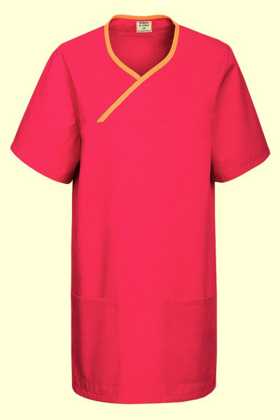 Unisex Kasack Elvin, Farbe: fuchsia/orange,...