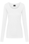 Women´s T-Shirt Long Sleeve von EXCD by Promodoro, Farbe: White, Größe: L